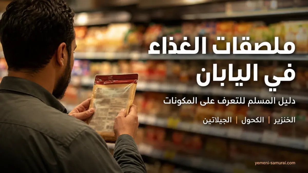دليل قراءة ملصقات الغذاء في اليابان للمسلمين | مشتقات الخنزير والكحول والجيلاتين