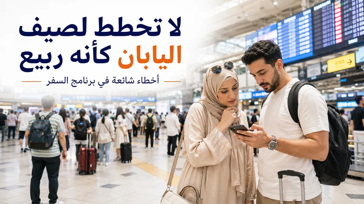 أخطاء شائعة في رحلة الصيف إلى اليابان: كيف تخطط بدون إرهاق؟